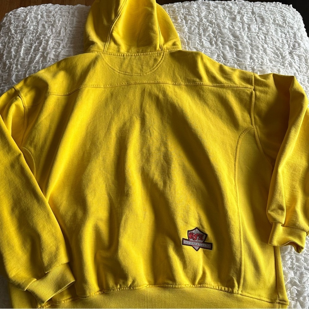 Sir Benni Miles Vintage Y2K Hip Hop Hoodie Yellow XL - Picture 13 of 16